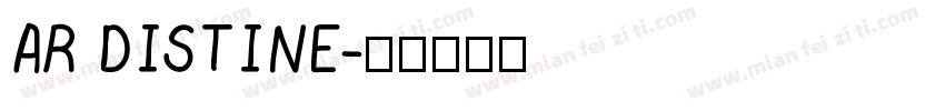 AR DISTINE字体转换